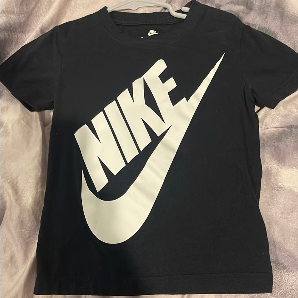 Nike Kids Black and White Logo Tee